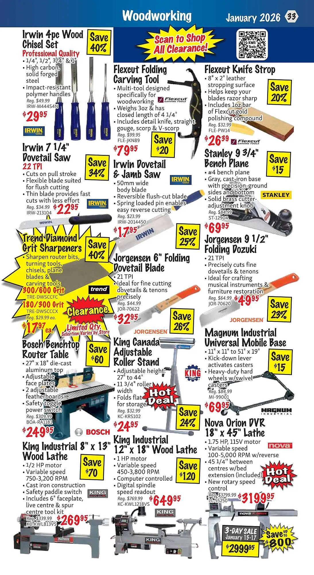 KMS Tools flyer from January 1 to January 31 2026 - flyer page 33
