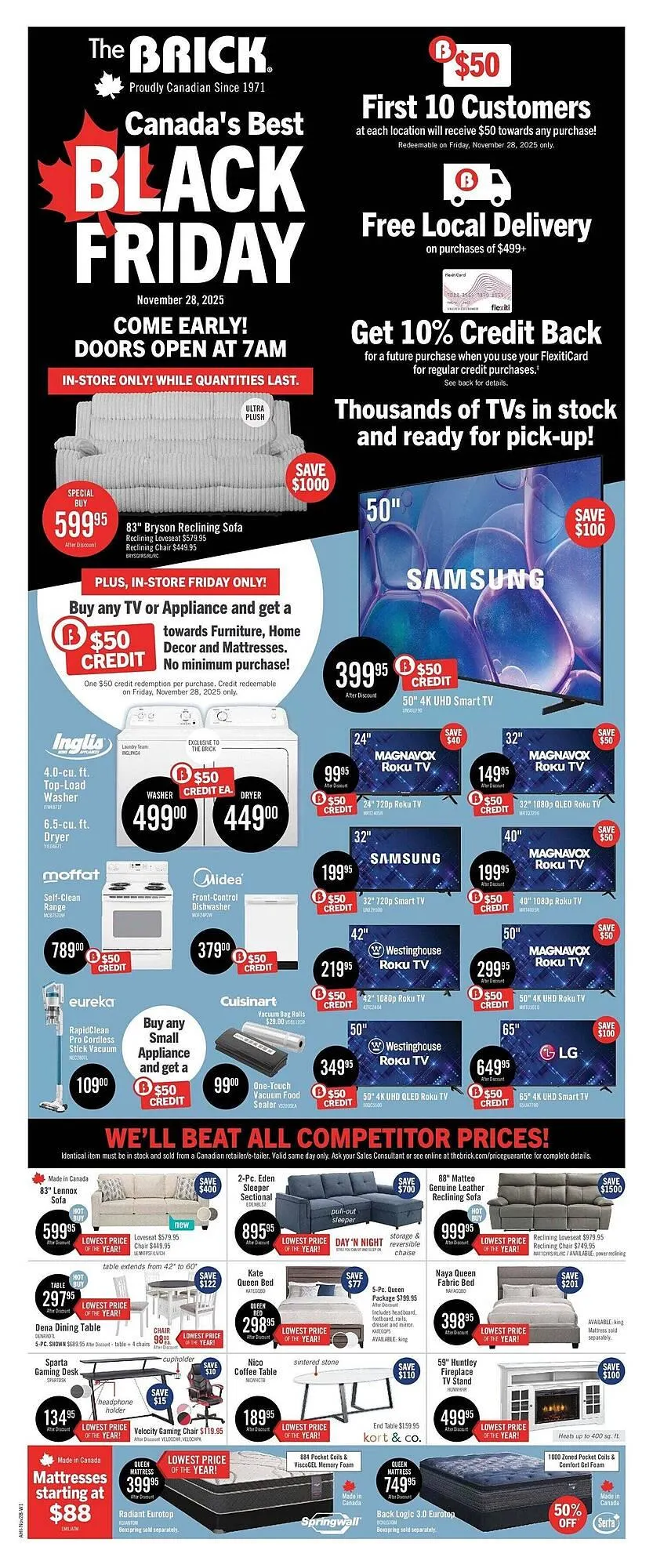 The Brick flyer from November 28 to December 1 2025 - flyer page 1