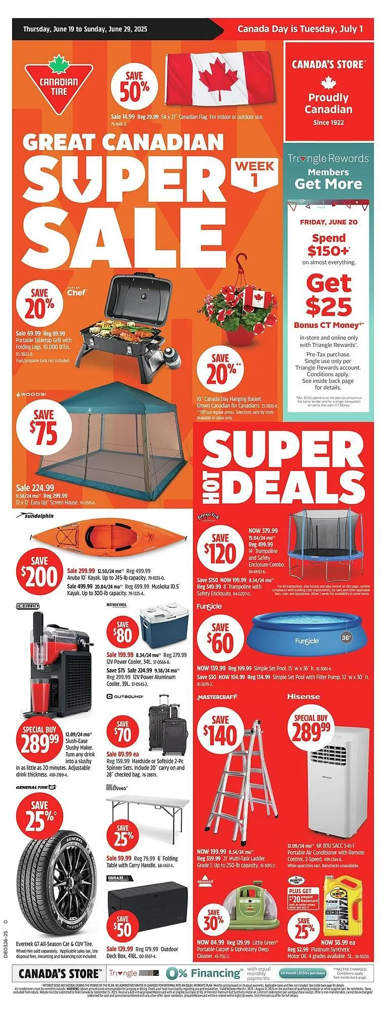 Canadian Tire flyer from June 19 to June 30 2025 - flyer page 1