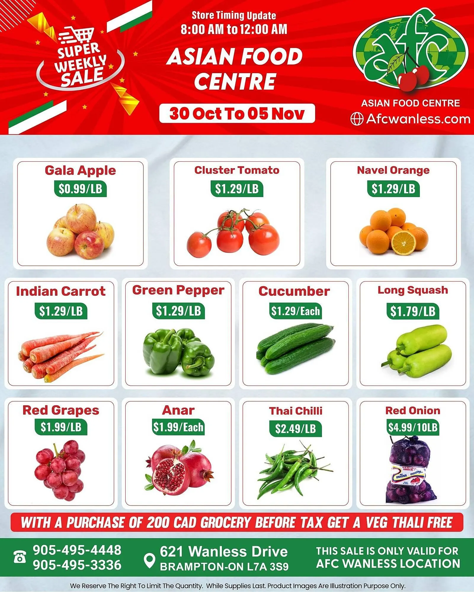 Asian Food Centre flyer from October 29 to November 4 2025 - flyer page 1