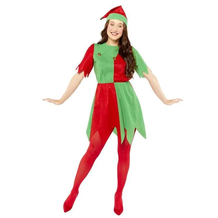 Basic Elf Costume Multicoloured M / L