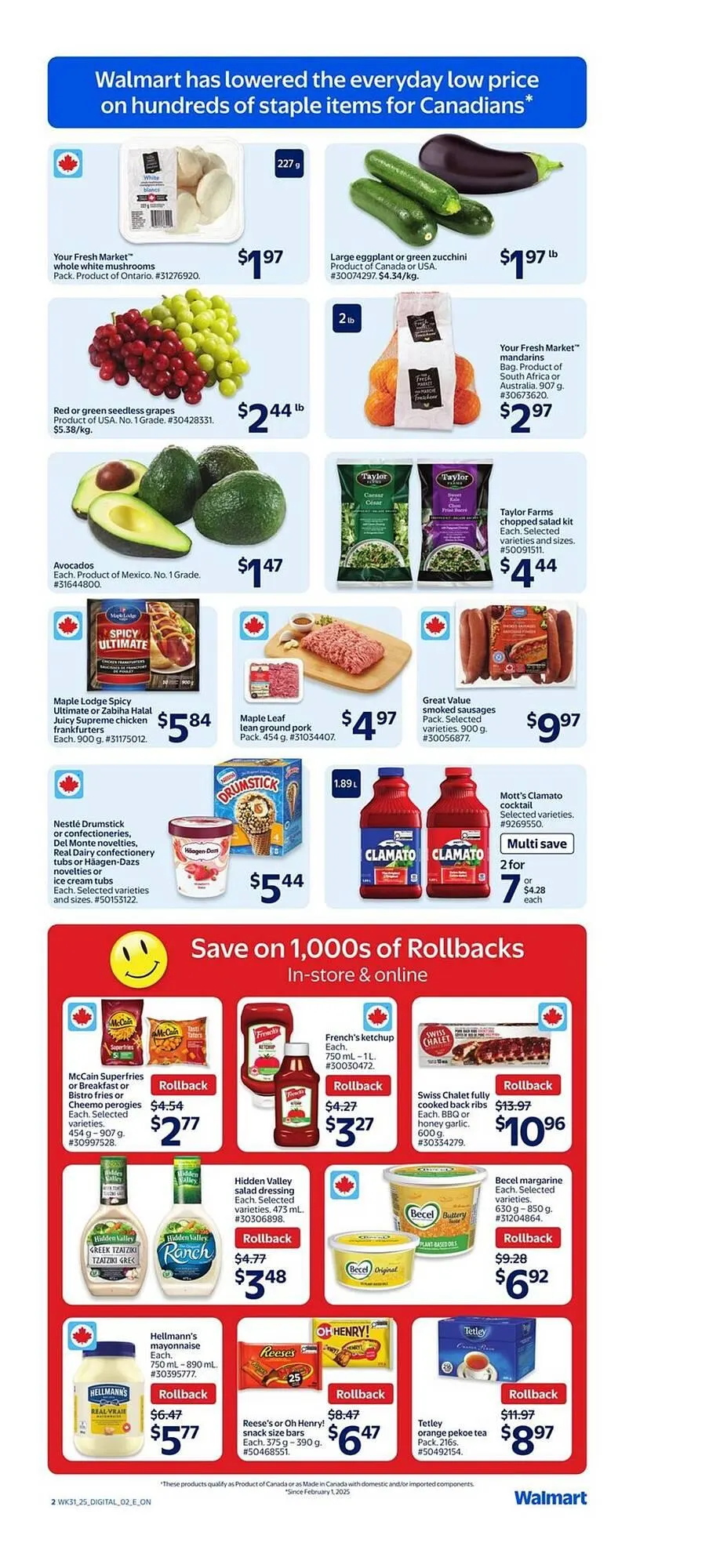 Walmart flyer from August 22 to August 28 2025 - flyer page 3