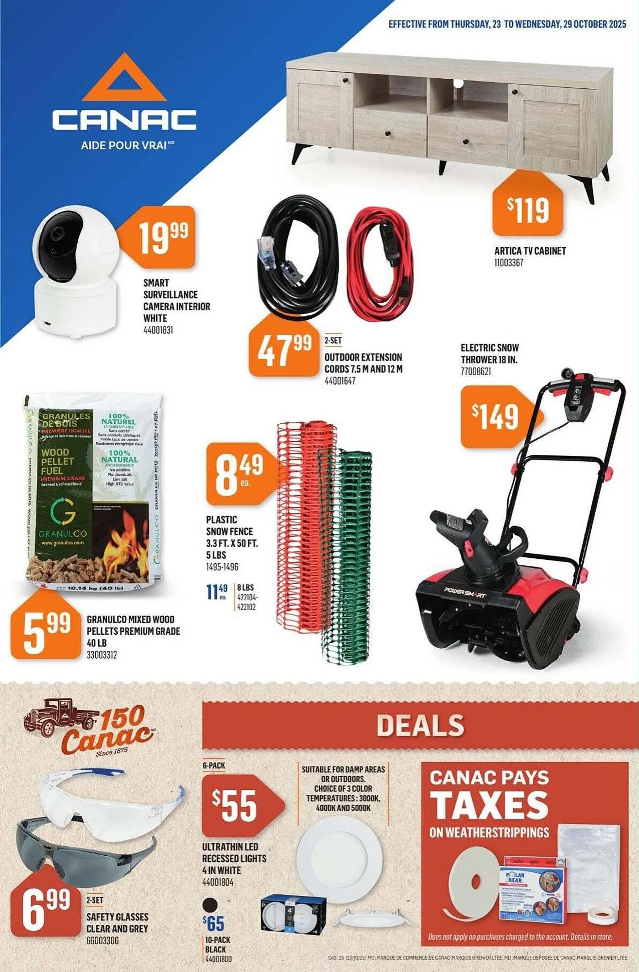 Canac flyer from October 23 to October 30 2025 - flyer page 1