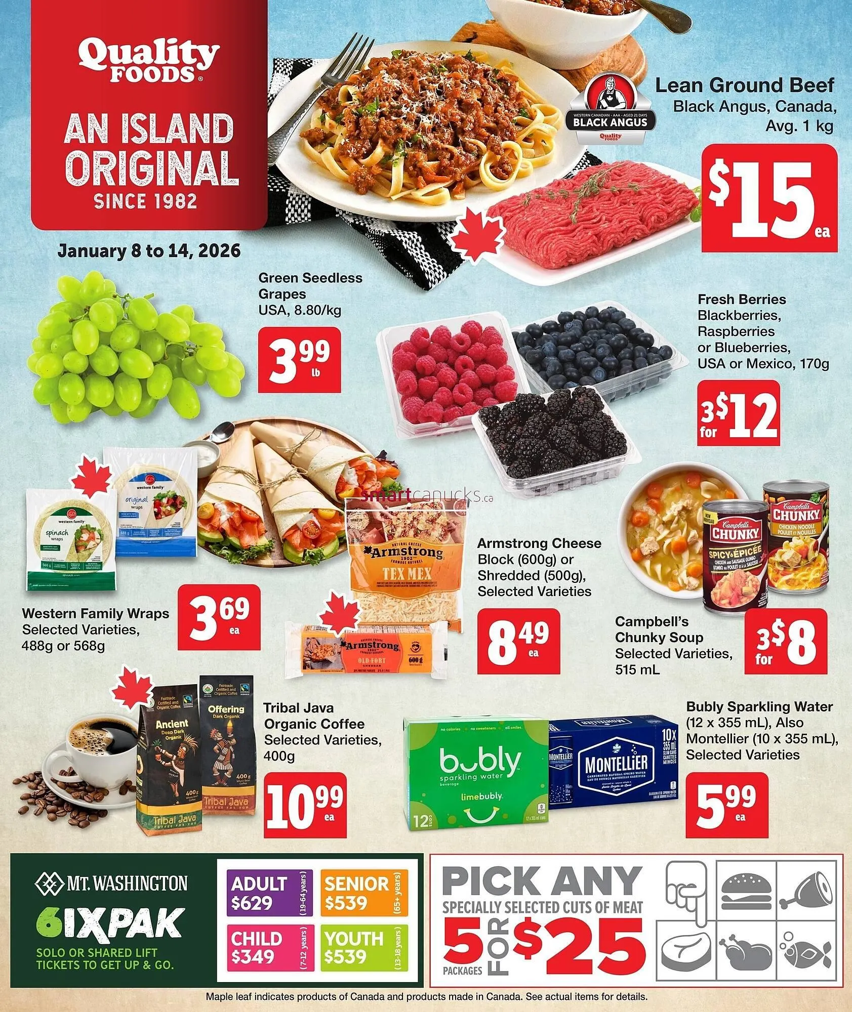 Quality Foods flyer from January 8 to January 14 2026 - flyer page 1