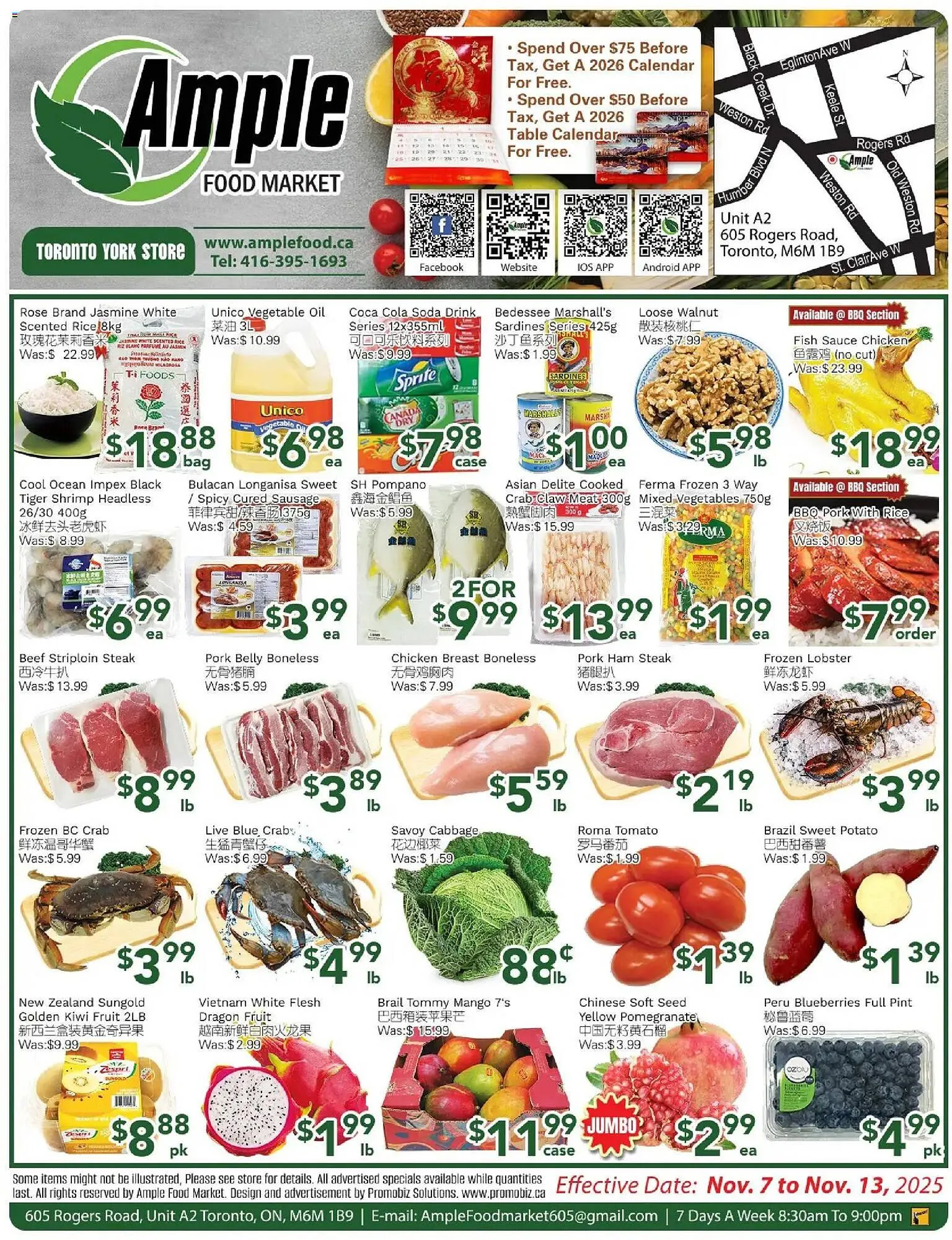 Ample Food Market flyer from November 7 to November 13 2025 - flyer page 1
