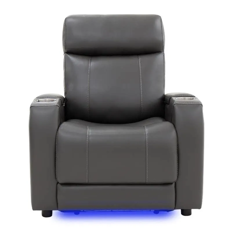 Fauteuil électrique inclinable et système audio intégré - gris