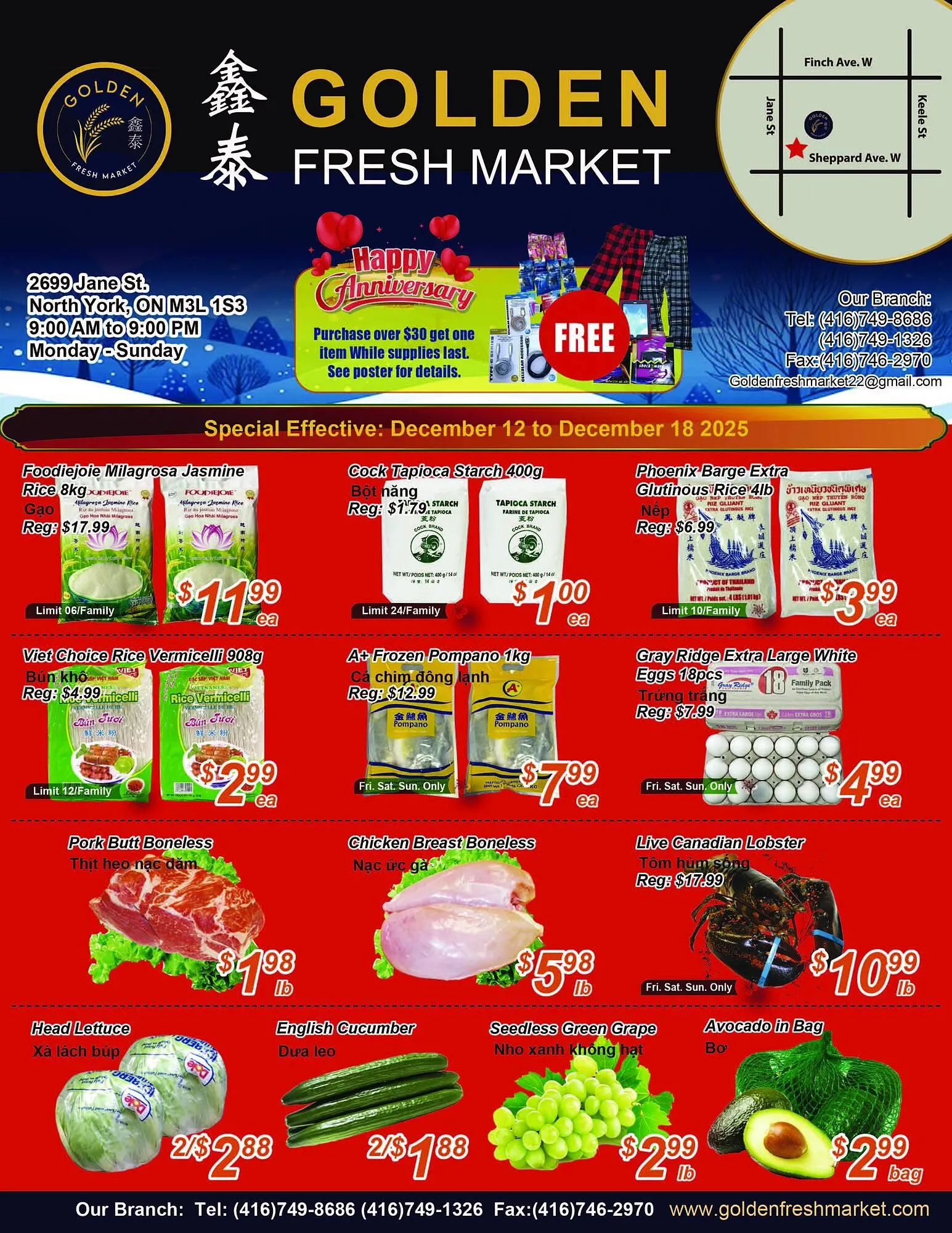 Golden Fresh Market flyer from December 12 to December 18 2025 - flyer page 1