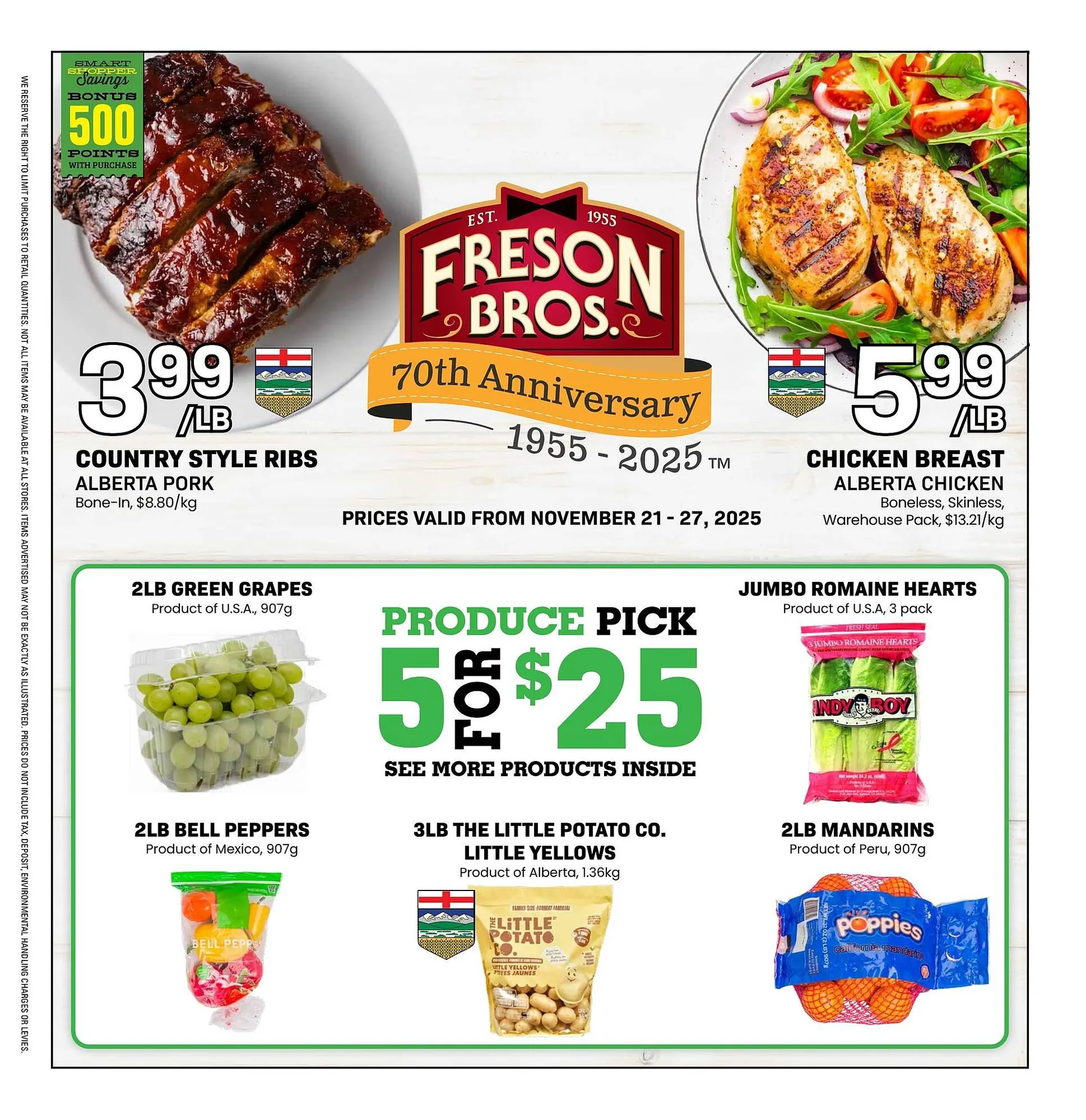 Freson Bros flyer from November 21 to November 27 2025 - flyer page 1