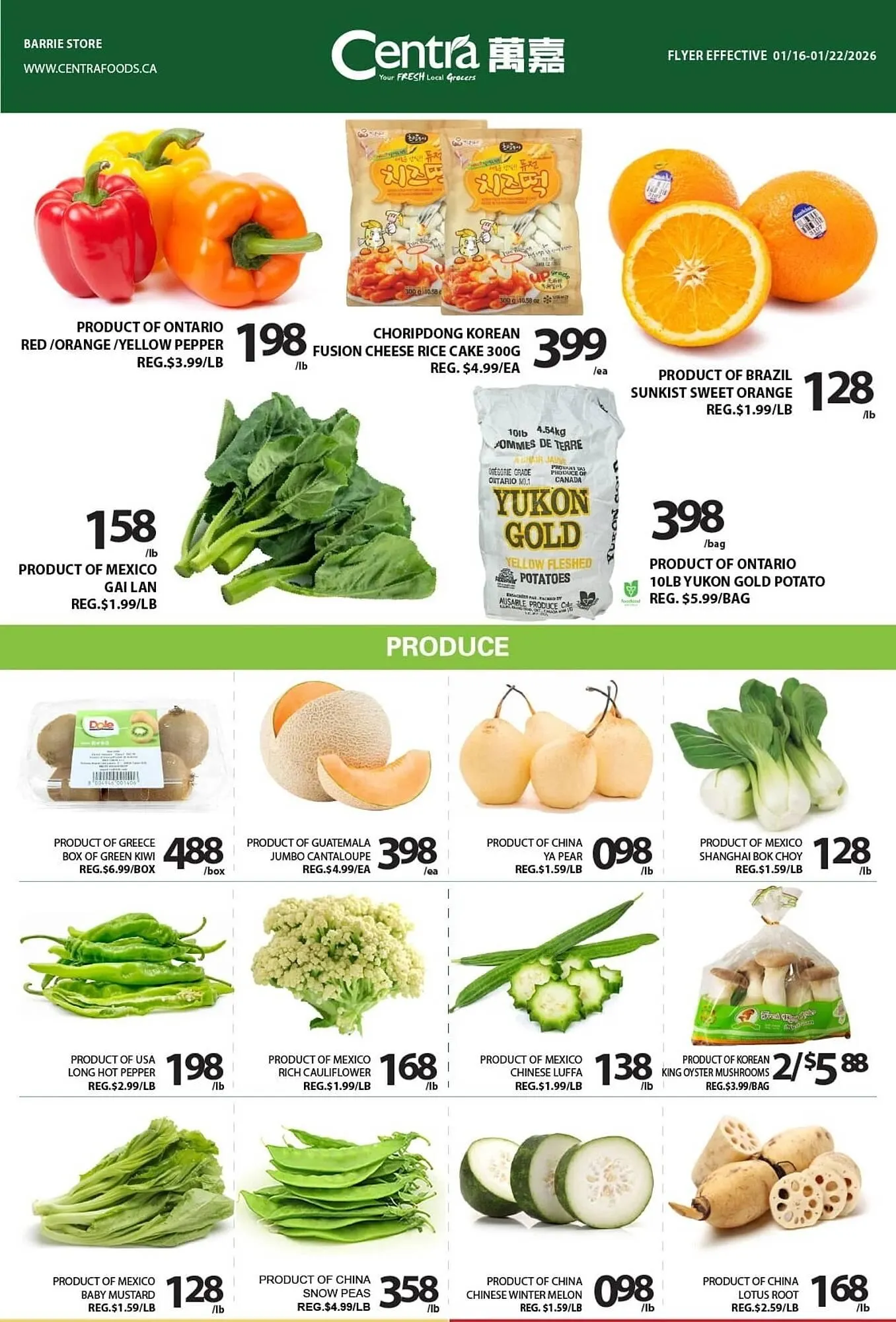 Centra Food Market flyer from January 16 to January 22 2026 - flyer page 1
