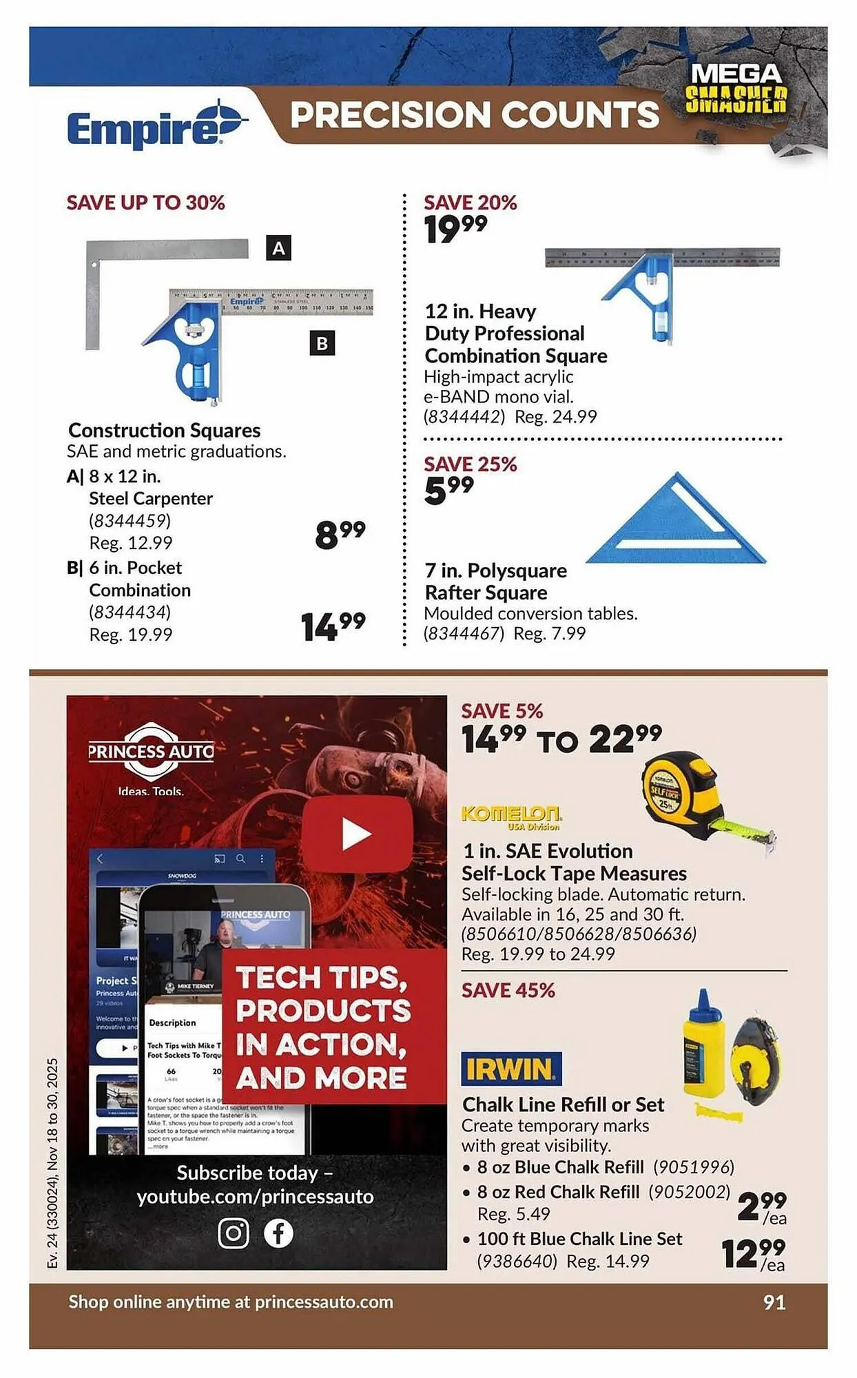 Princess Auto flyer from November 13 to November 20 2025 - flyer page 96