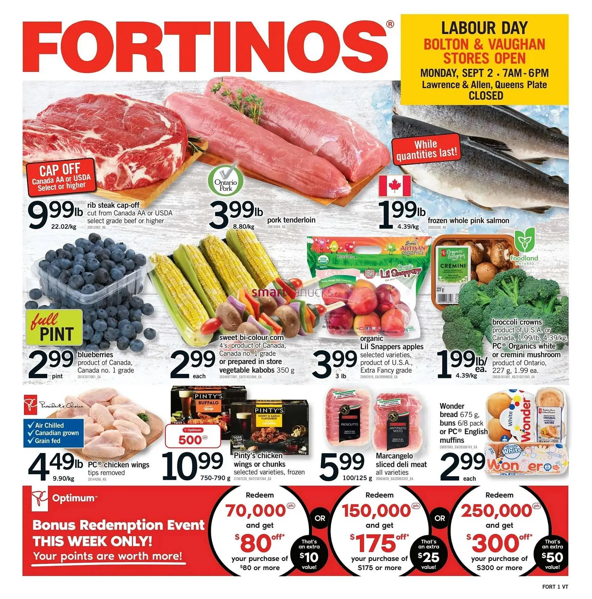 Fortinos flyer from August 29 to September 4 2024 - flyer page 1