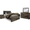 Derekson 6 Piece Storage Bedroom - Multi Gray