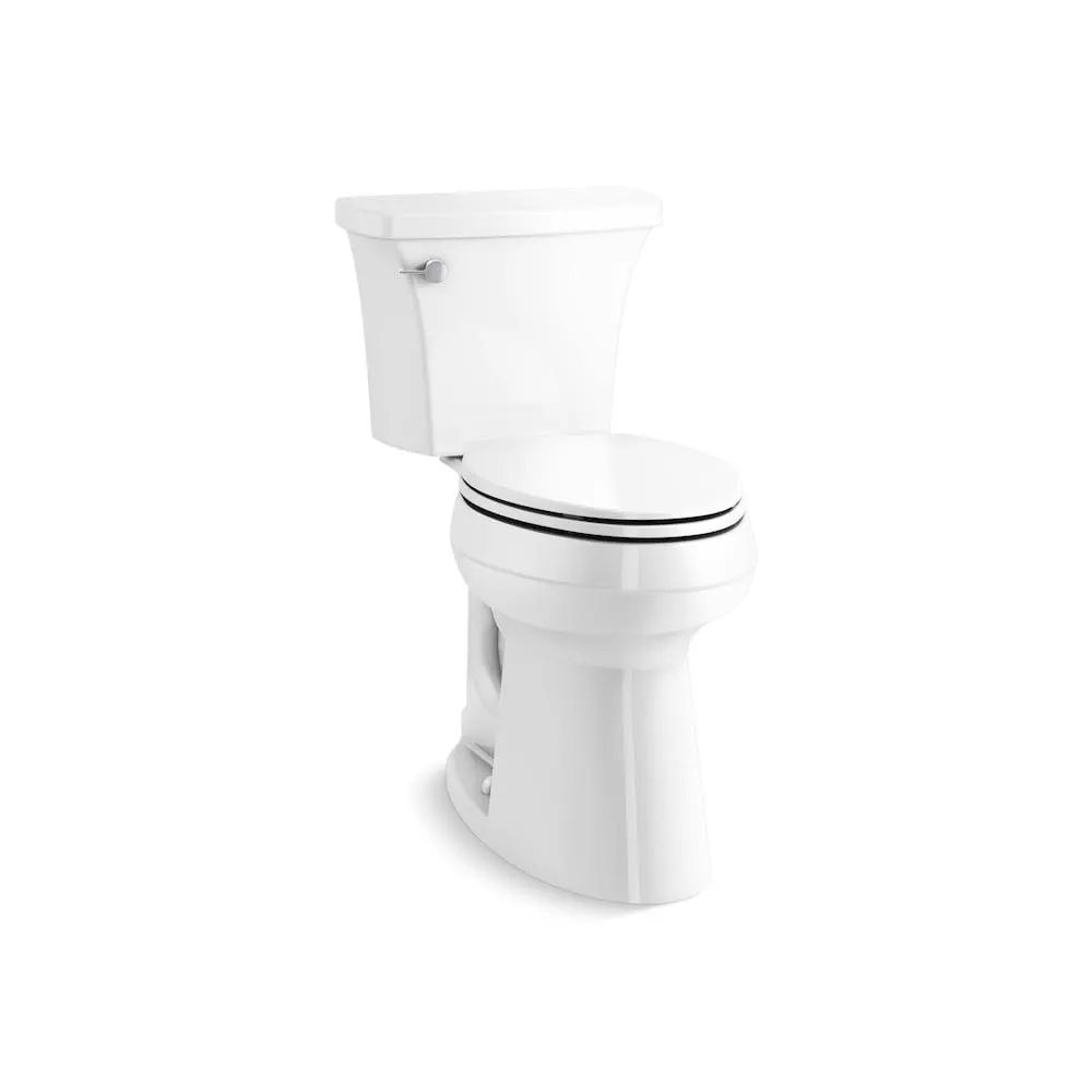 Highline Extra Tall Arc Complete Solution 2-piece 1.28 GPF Single Flush Elongated Toilet in White