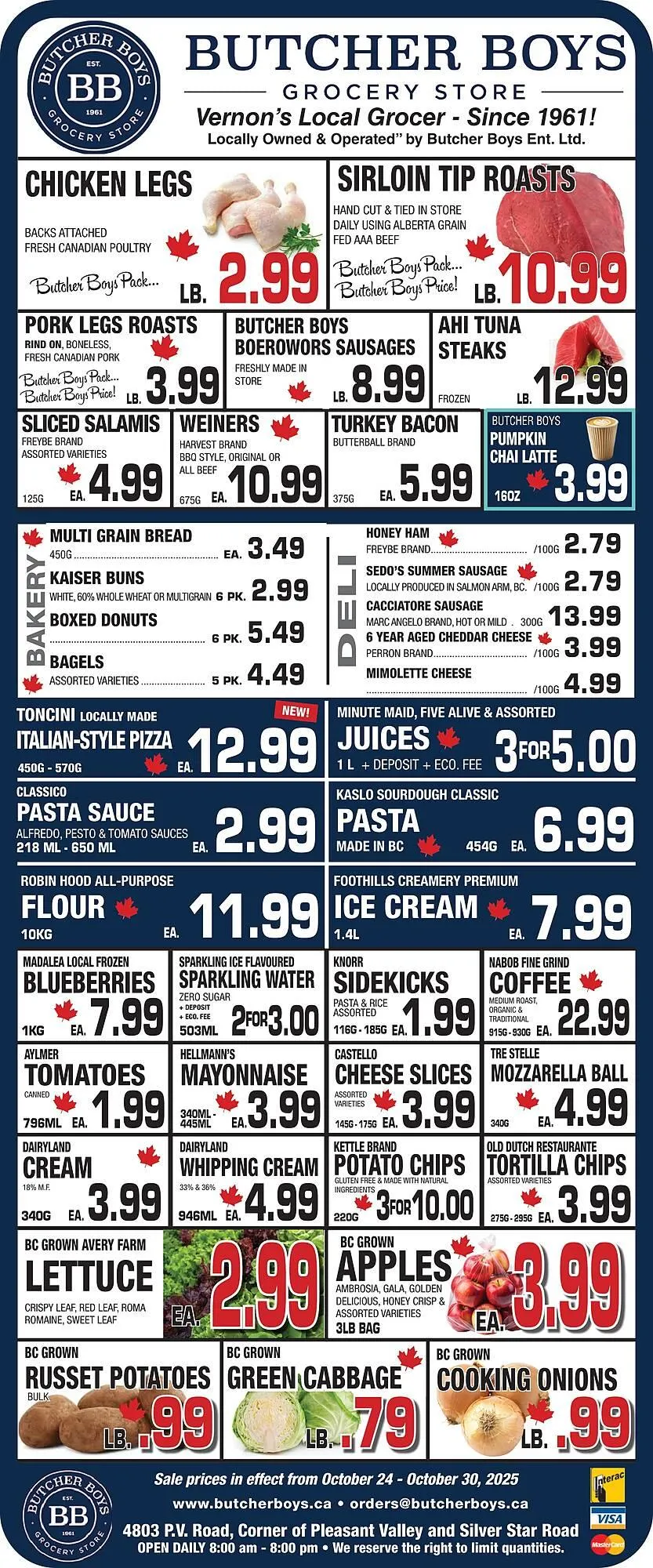 Butcher Boys flyer from October 24 to October 30 2025 - flyer page 1