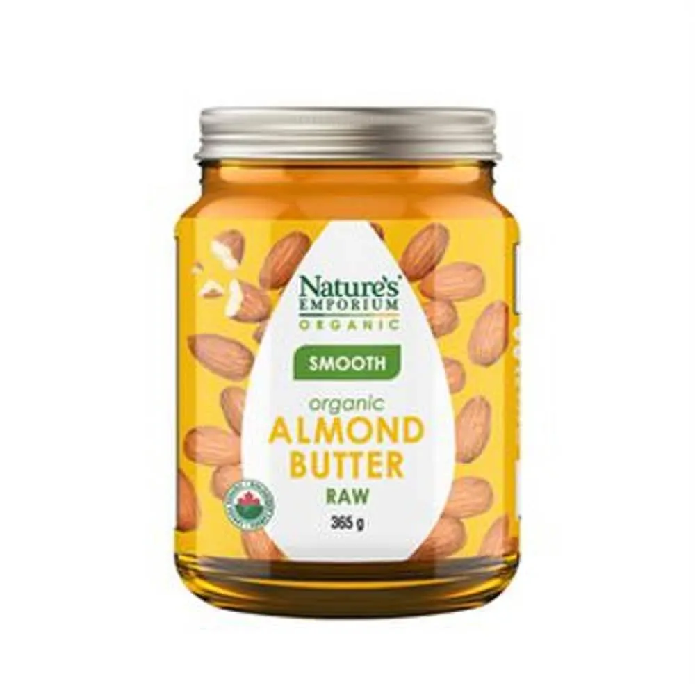Natures Emporium Organic Almond Butter Raw Smooth Org 365 g