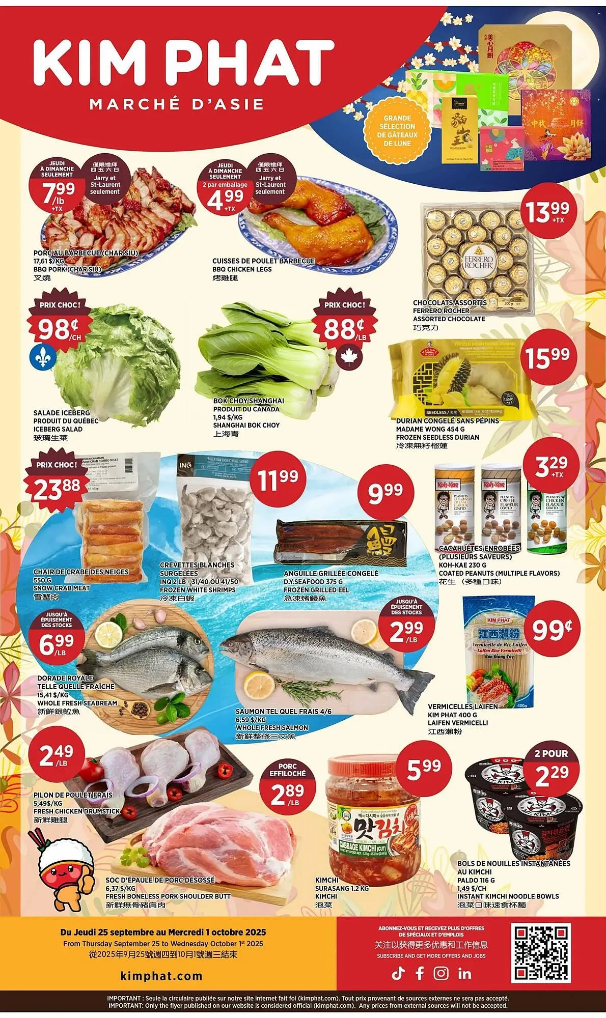 Kim Phat flyer from September 25 to October 1 2025 - flyer page 1
