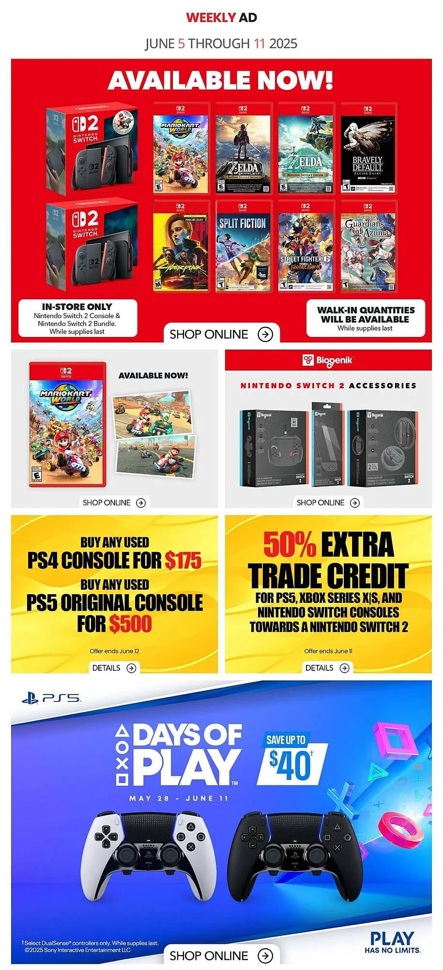 GameStop flyer from June 5 to June 12 2025 - flyer page 1