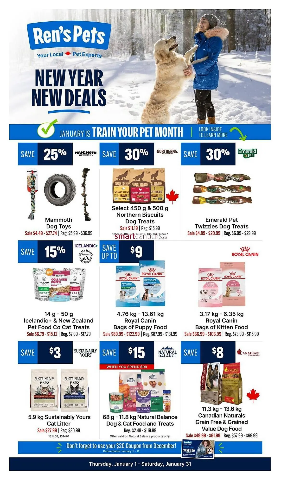 Ren’s Pets Depot flyer from January 1 to January 31 2026 - flyer page 1