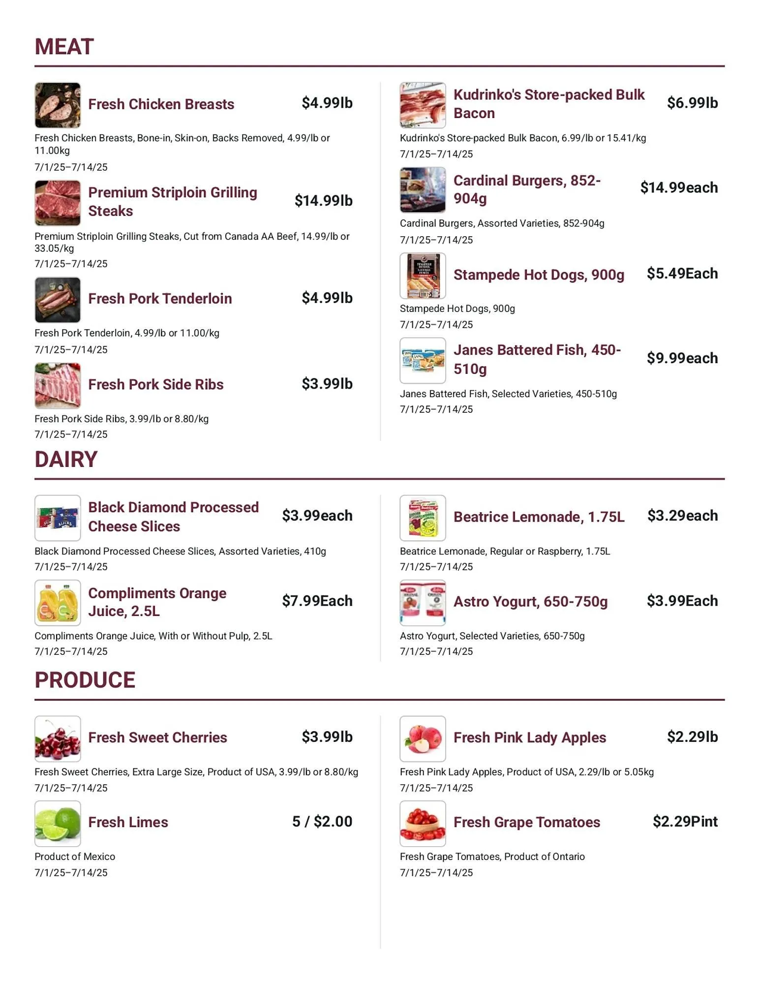 Kudrinko's flyer from July 3 to July 9 2025 - flyer page 2