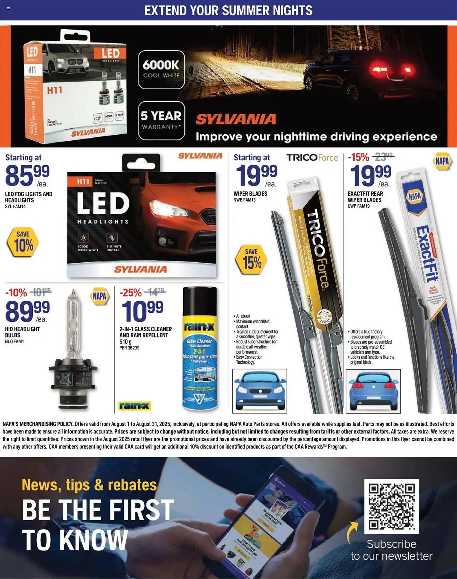 NAPA Auto Parts flyer from August 1 to August 31 2025 - flyer page 8