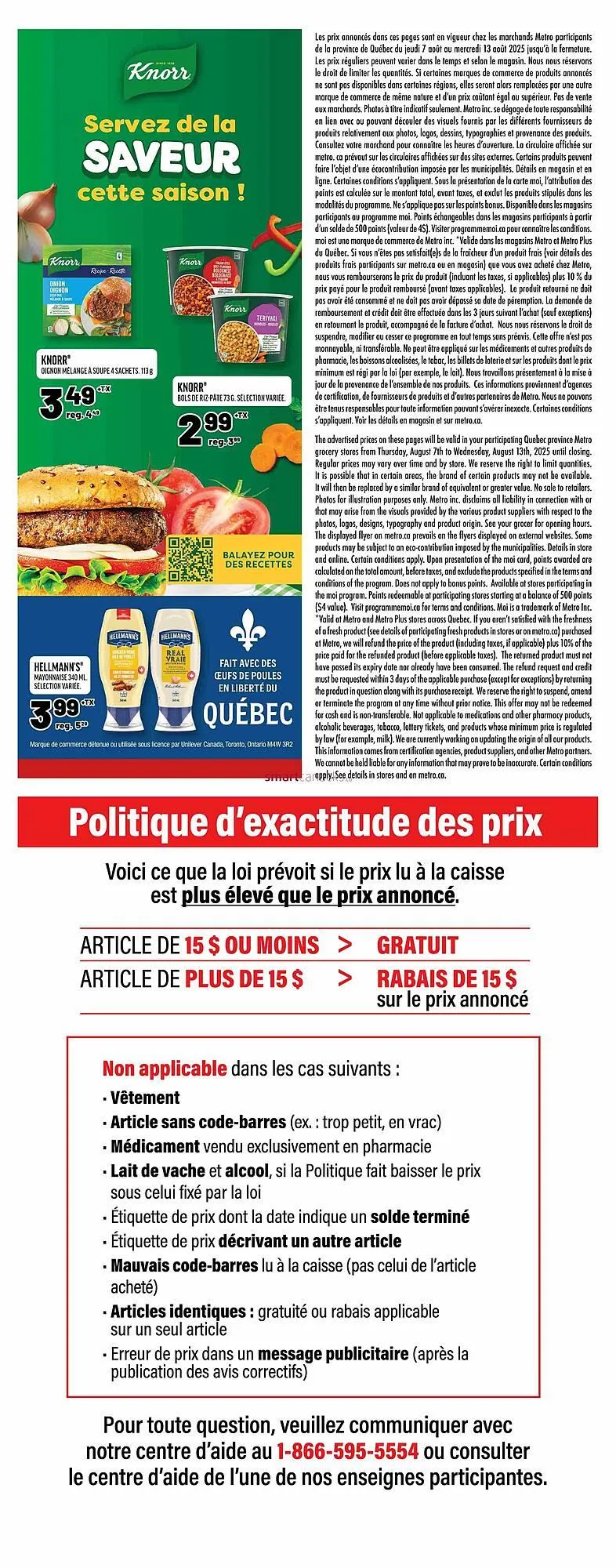 Metro flyer from August 7 to August 13 2025 - flyer page 22