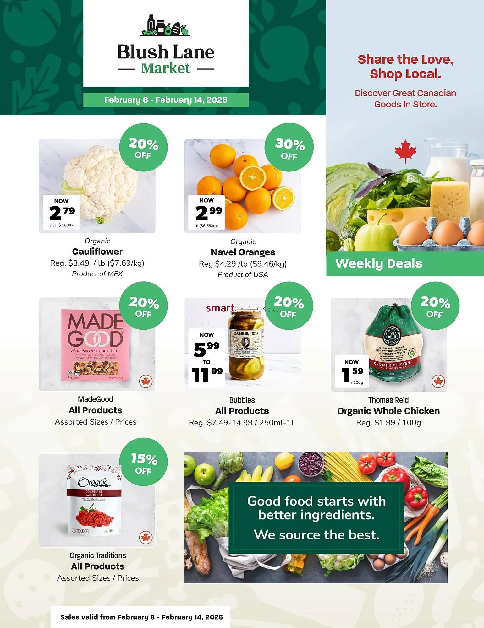 Blush Lane Organics flyer - 1