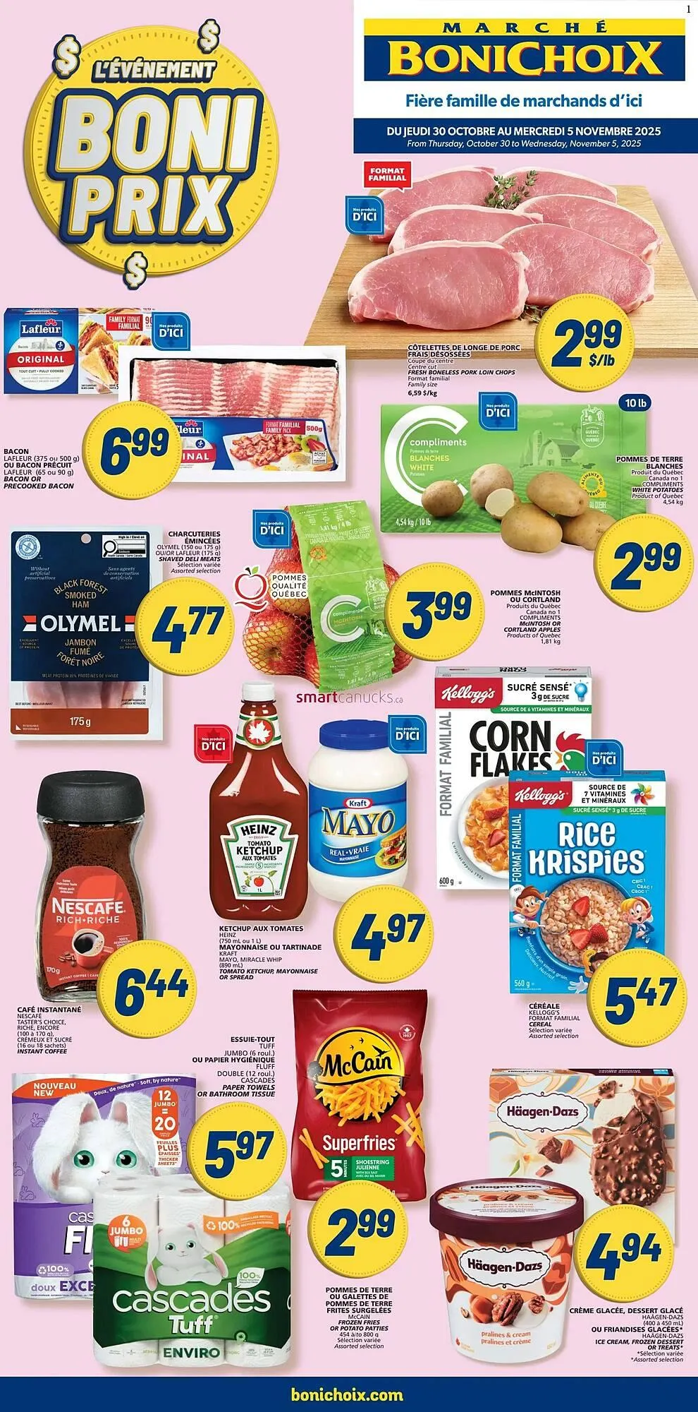 Marché Bonichoix flyer from October 30 to November 5 2025 - flyer page 1