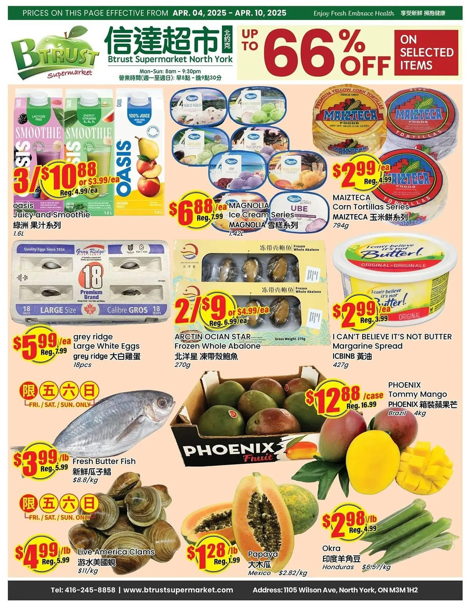 Btrust Supermarket flyer from April 4 to April 10 2025 - flyer page 1