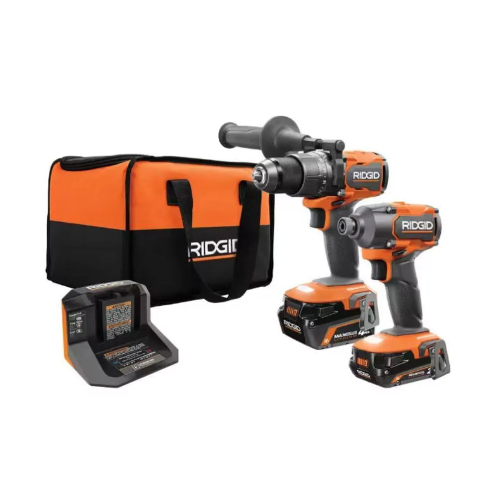 18V Brushless 2-Tool Combo Kit with Hammer Drill, Impact Driver, (2) Batteries, Charger, and Bag