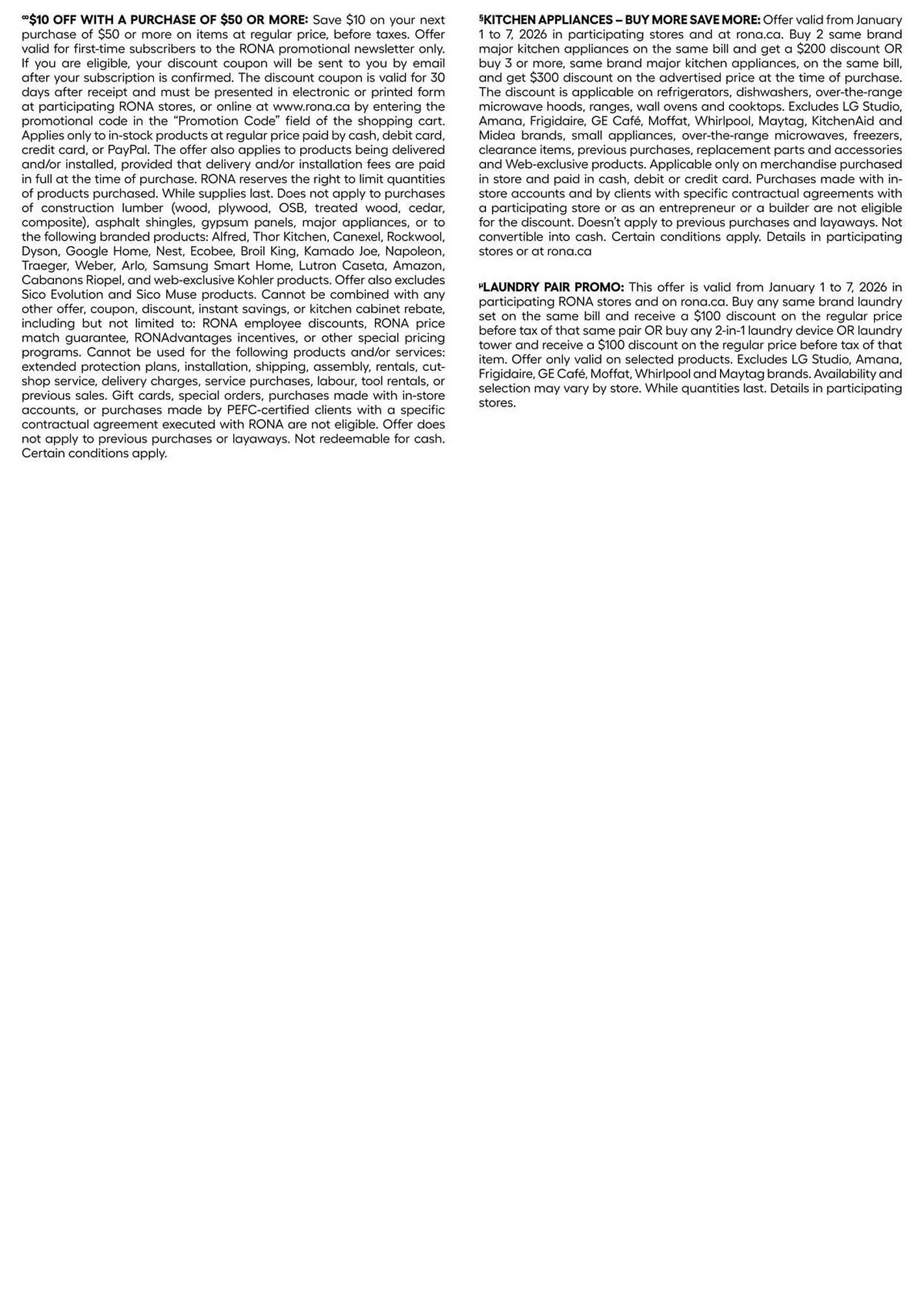 RONA flyer from January 1 to January 14 2026 - flyer page 24