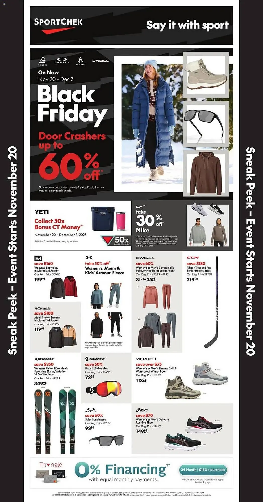 Sport Chek flyer from November 20 to December 4 2025 - flyer page 1