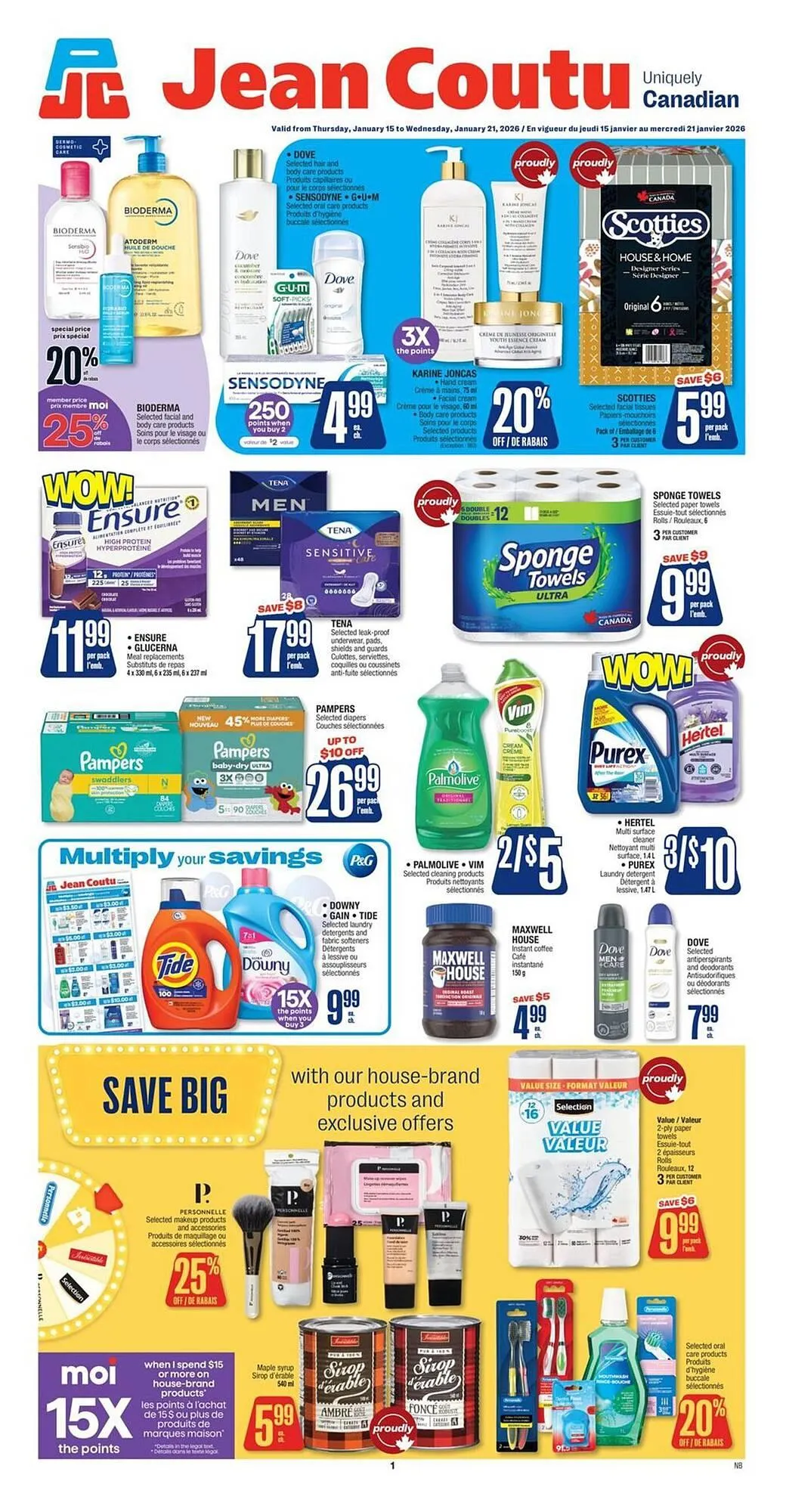 Jean Coutu flyer from January 15 to January 21 2026 - flyer page 1