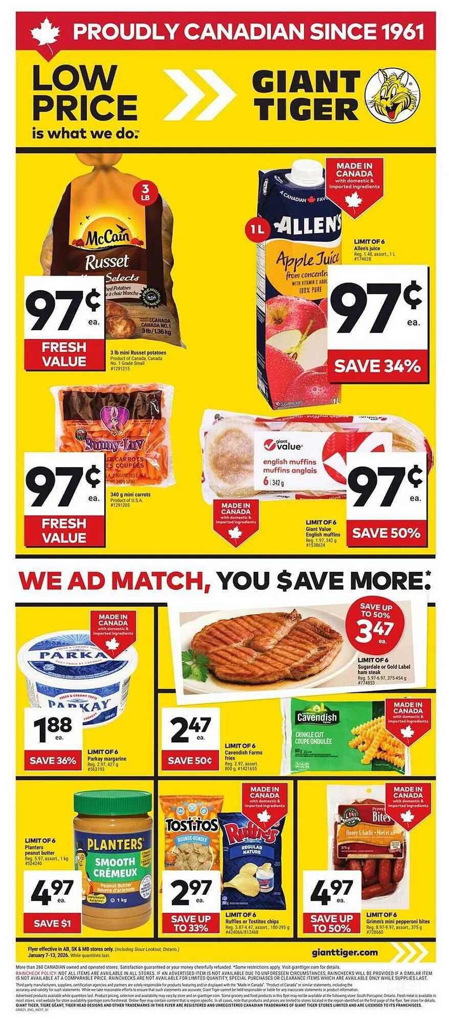 Giant Tiger flyer - 1