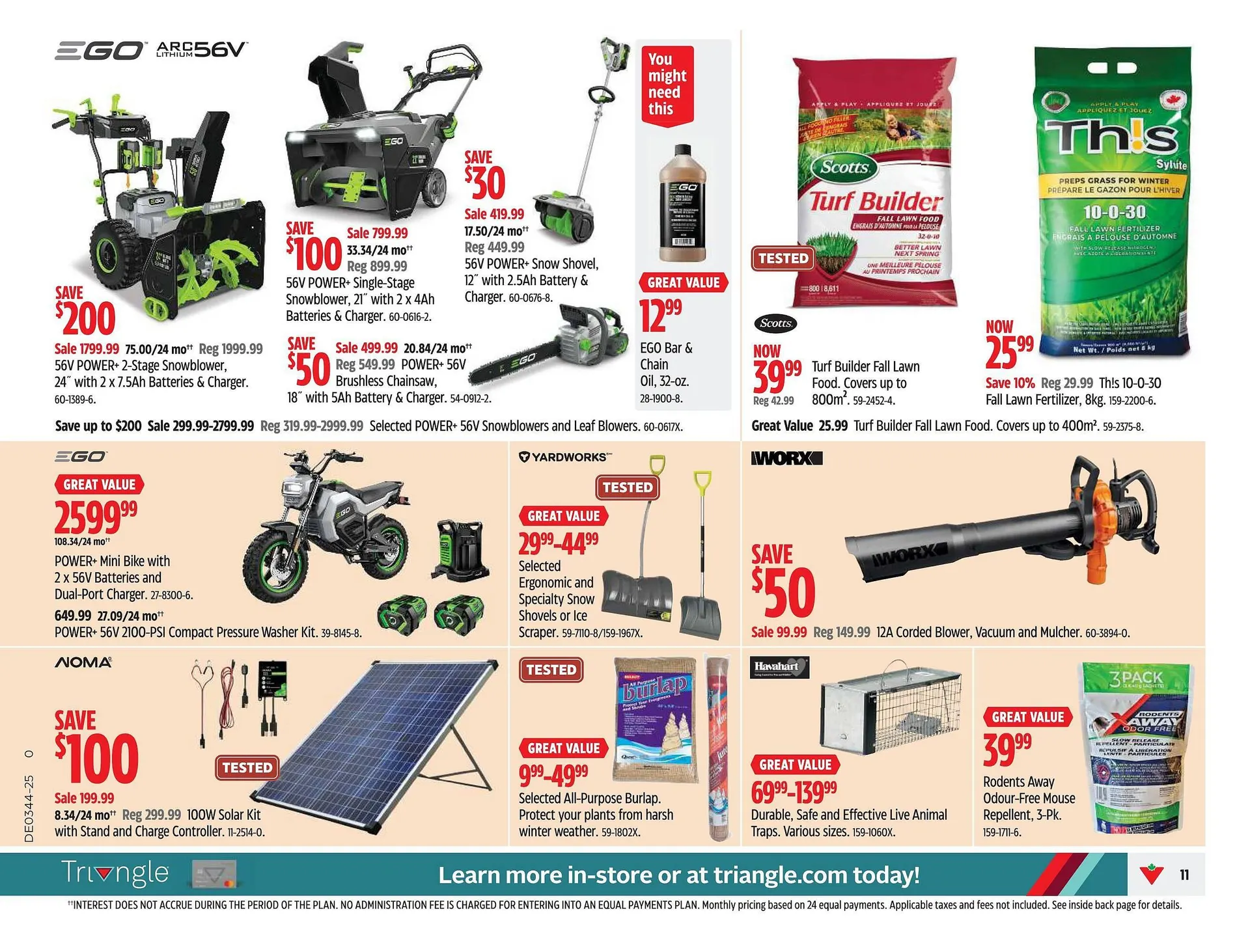 Canadian Tire flyer from October 23 to October 29 2025 - flyer page 11