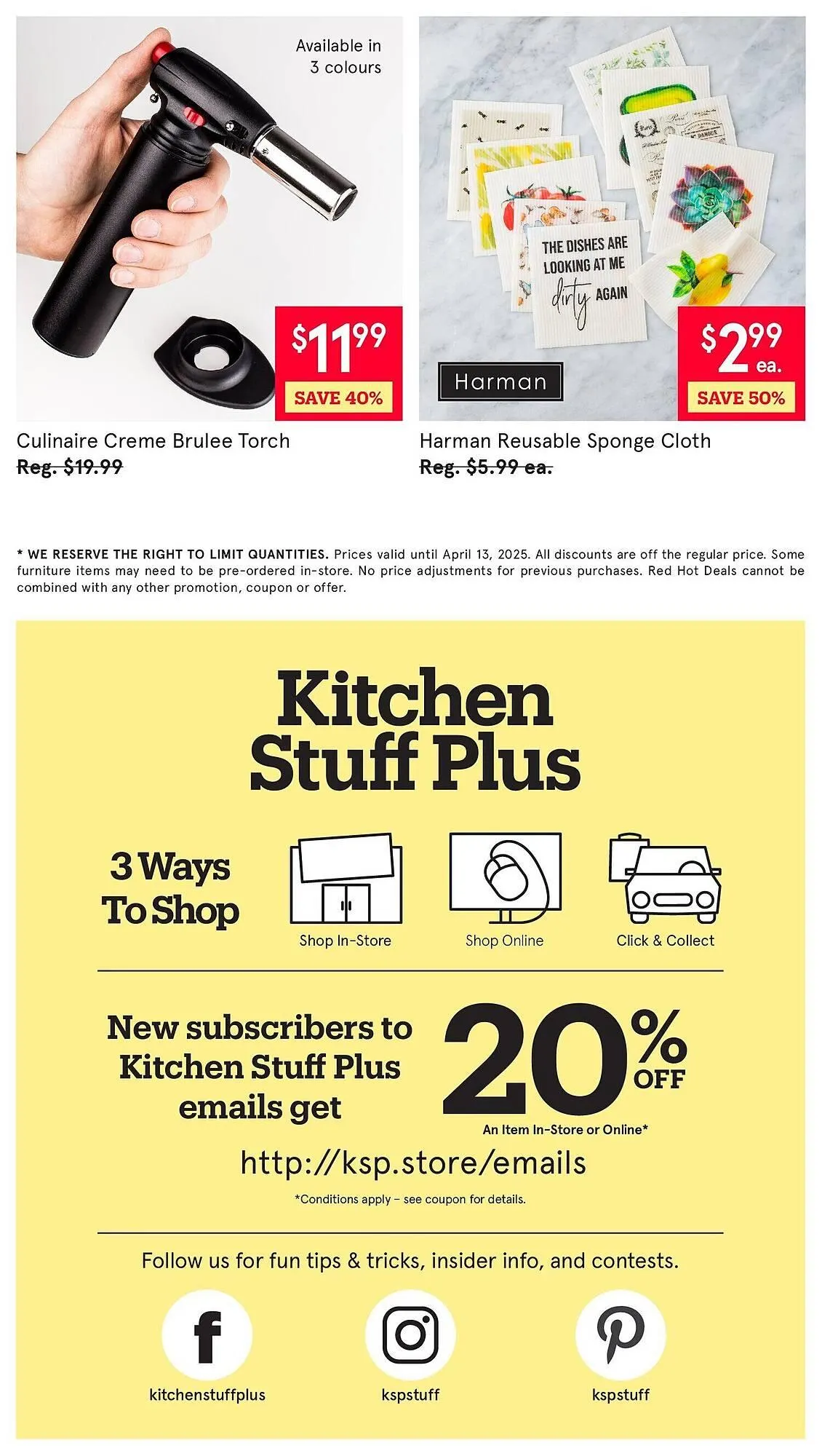 Kitchen Stuff Plus flyer from April 7 to April 14 2025 - flyer page 6