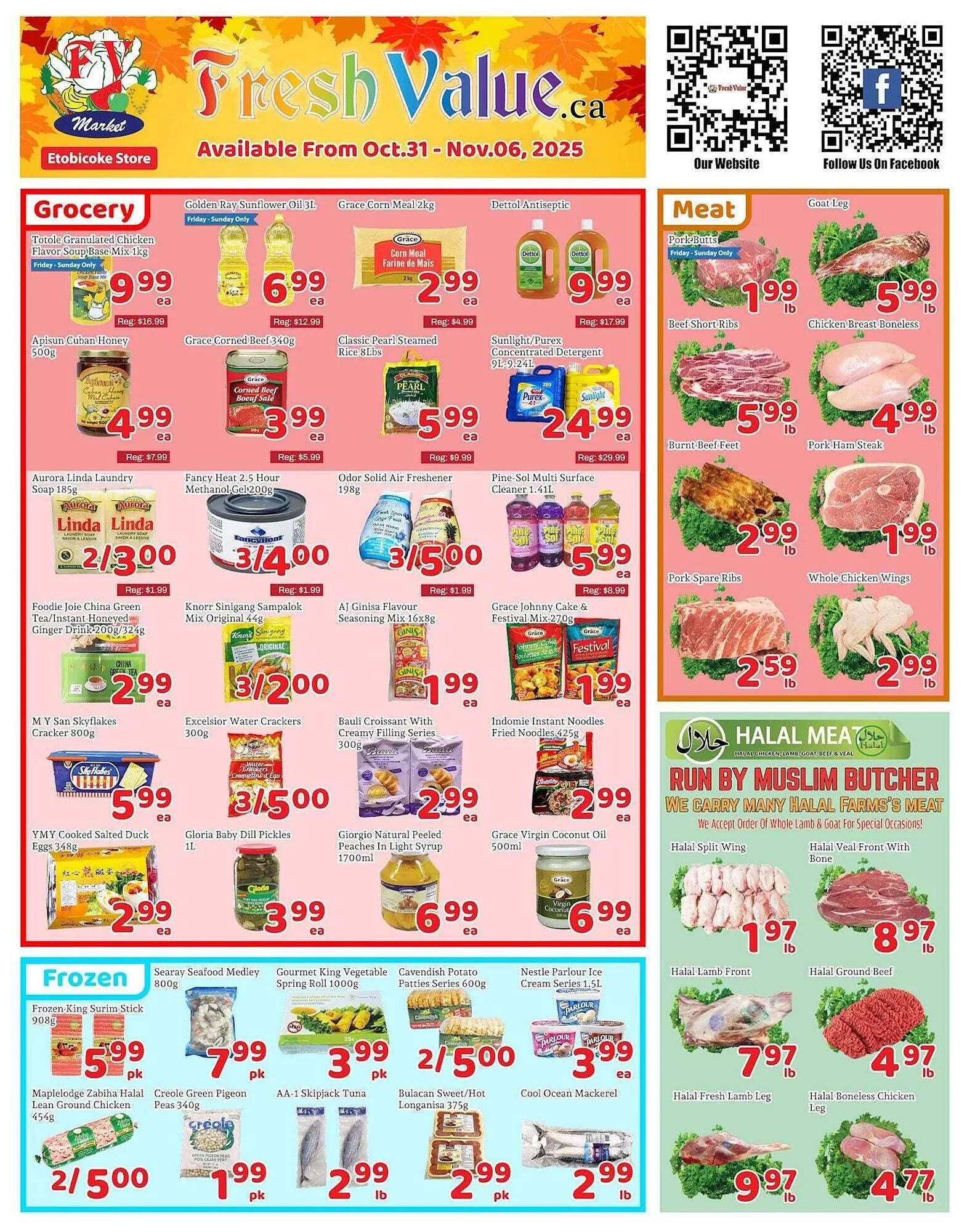 Fresh Value flyer from October 31 to November 7 2025 - flyer page 1