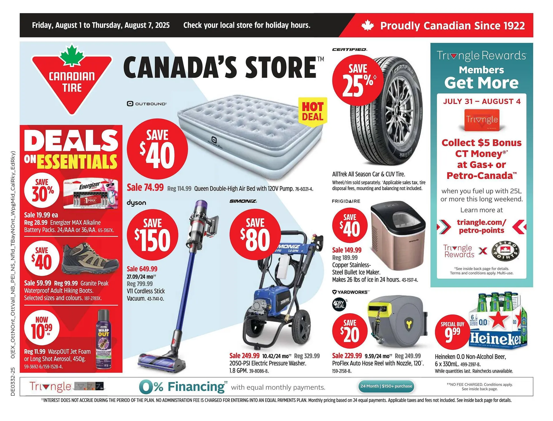 Canadian Tire flyer from July 31 to August 20 2025 - flyer page 1