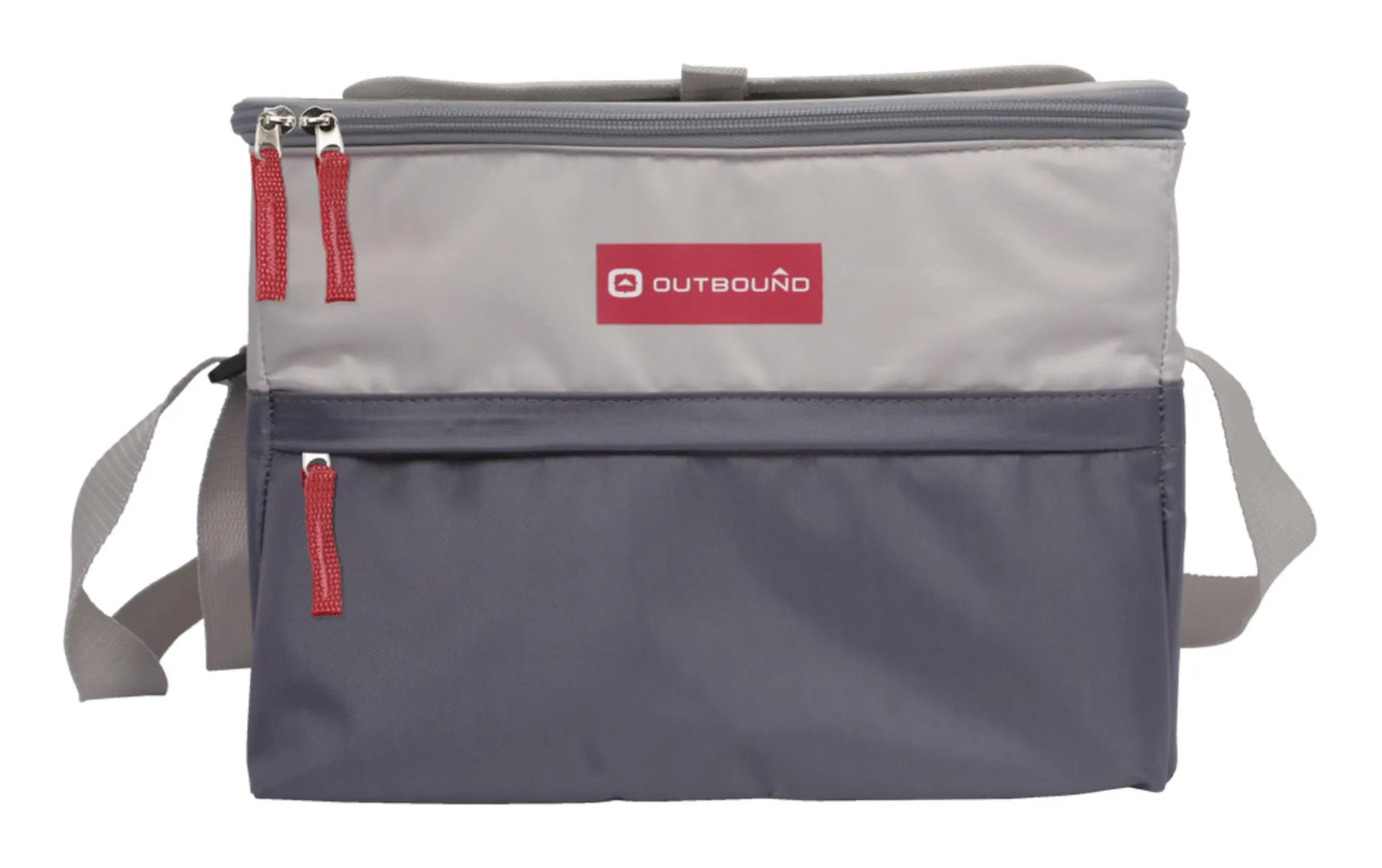 Outbound 12-Can Soft Cooler With Hard Liner, Grey