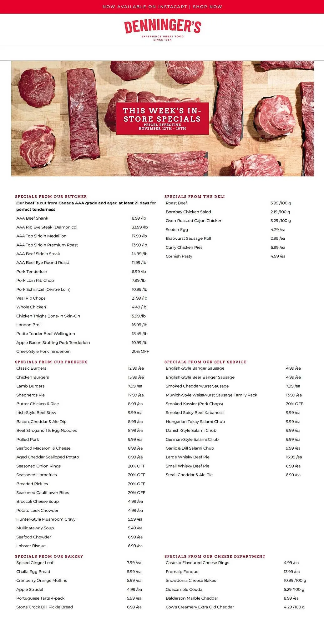 Denninger's flyer from November 12 to November 18 2025 - flyer page 1