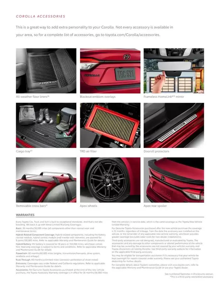 Toyota Corolla from February 11 to February 11 2026 - flyer page 17