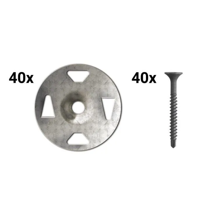Kerdi Board Washer & Screw Set 1 5/8" - 40/bag
