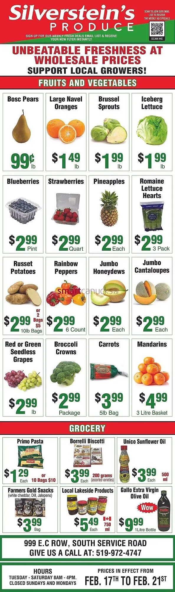 Silverstein's Produce flyer from February 17 to February 21 2026 - flyer page 1