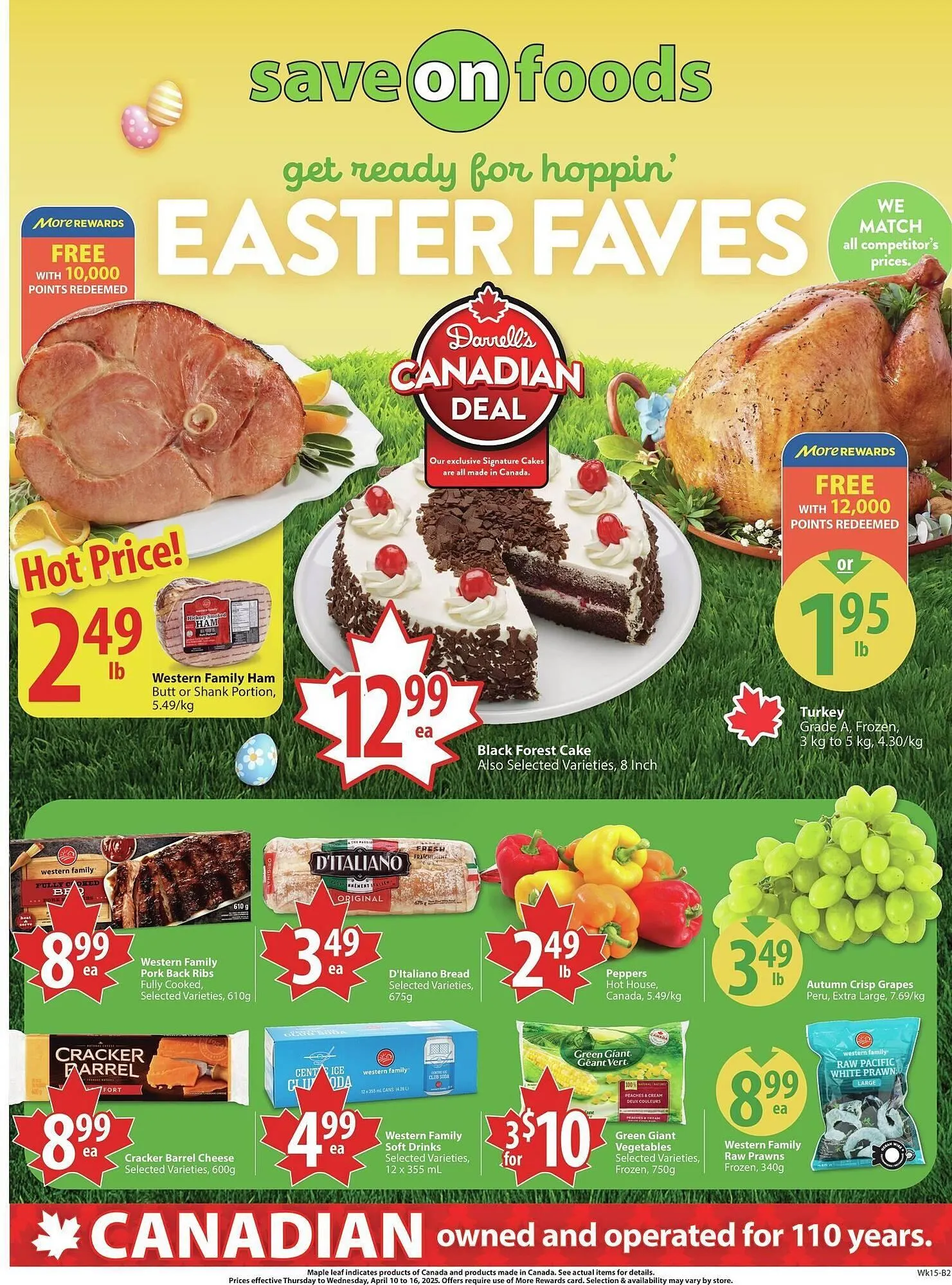 Save on Foods flyer from April 10 to April 17 2025 - flyer page 1
