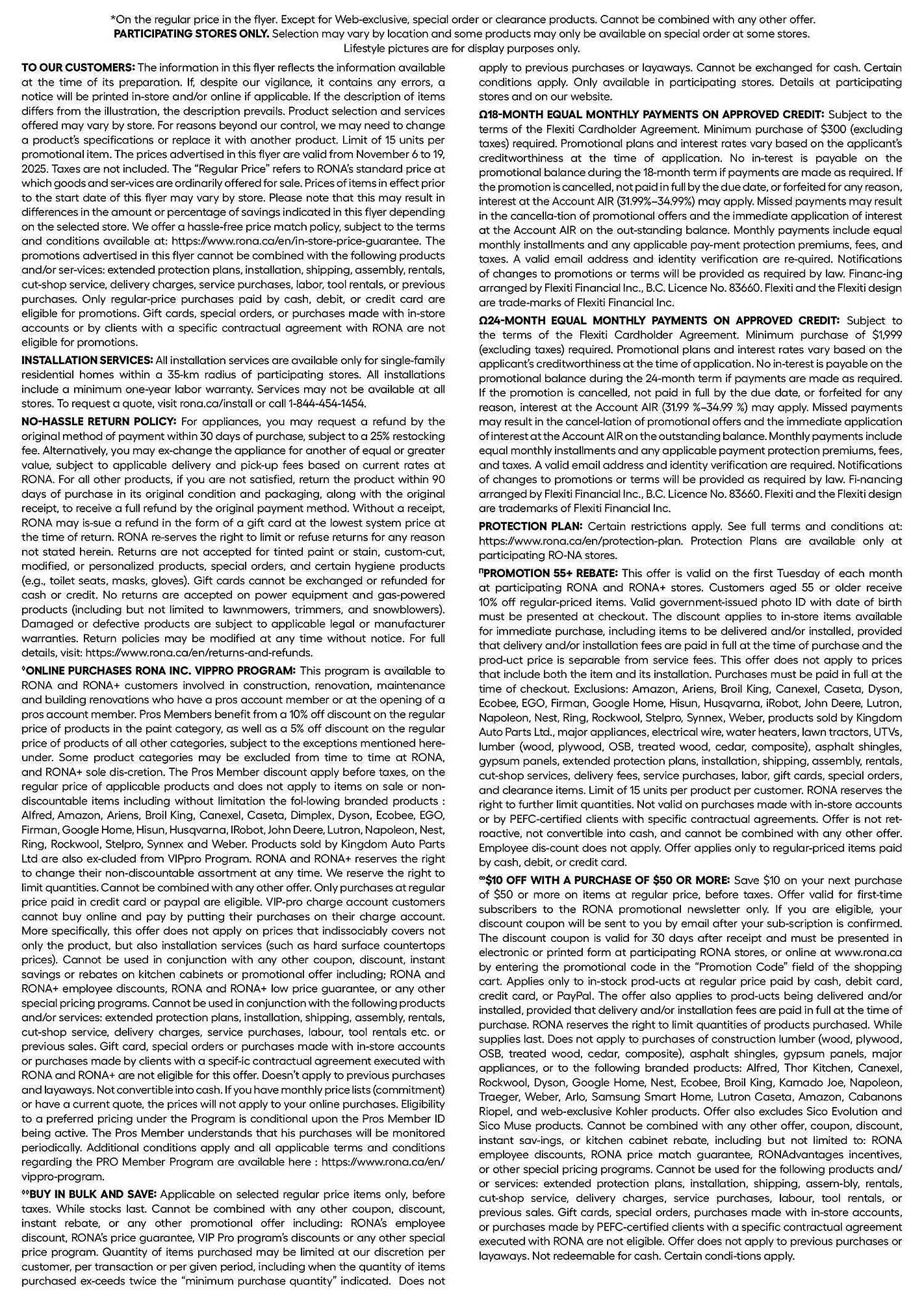 RONA flyer from November 6 to November 13 2025 - flyer page 22