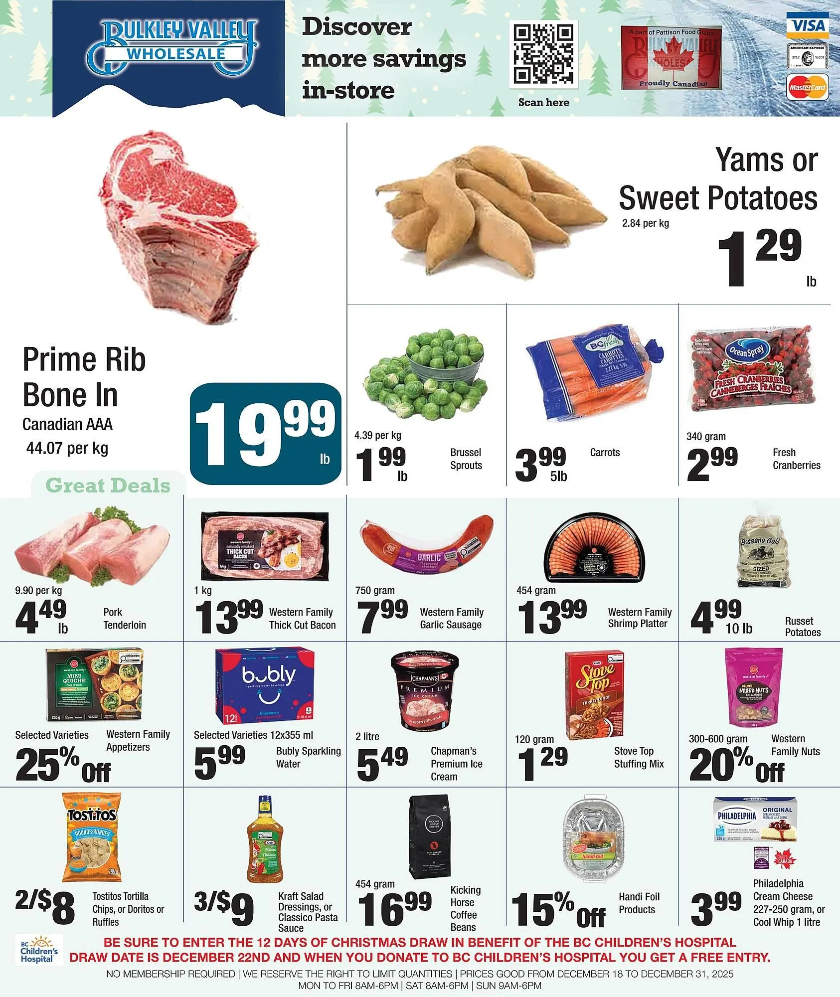 Bulkley Valley Wholesale flyer from December 18 to December 24 2025 - flyer page 1