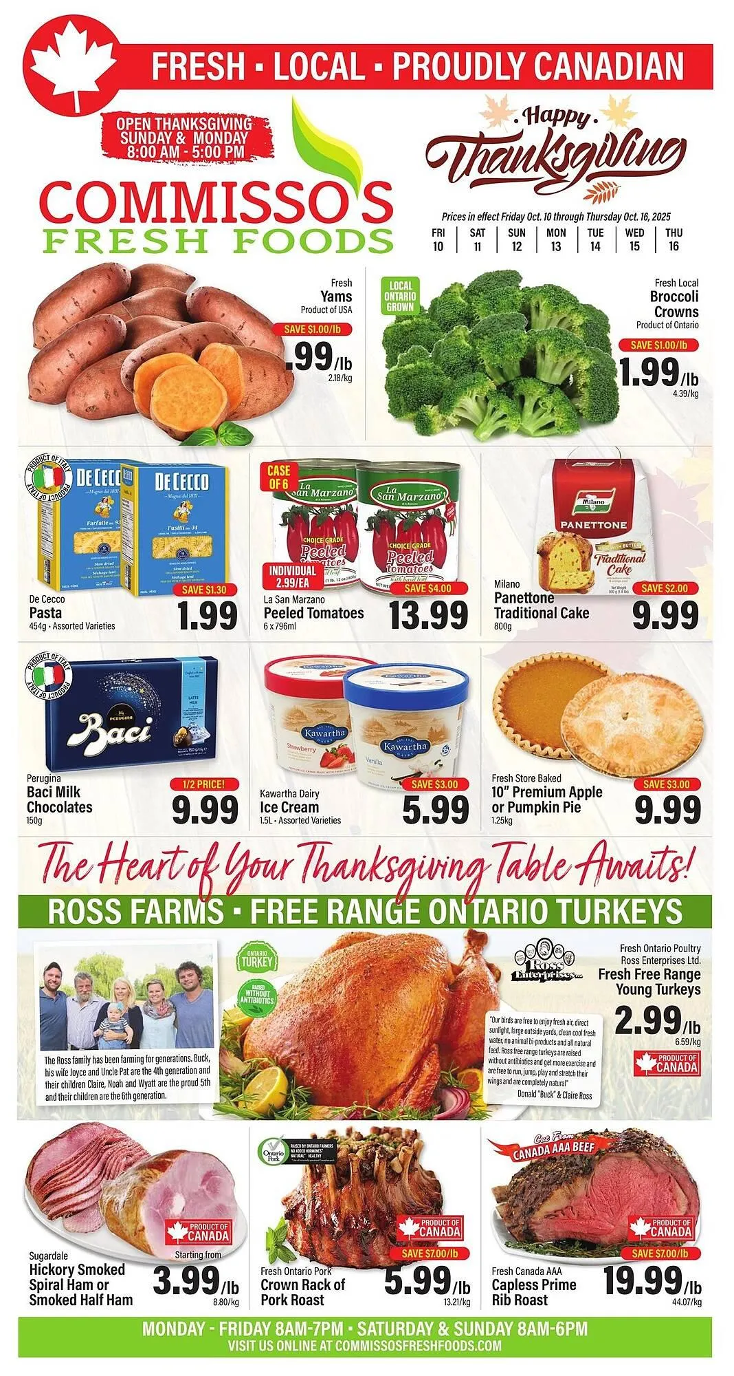 Commisso's Fresh Foods flyer from October 10 to October 16 2025 - flyer page 1