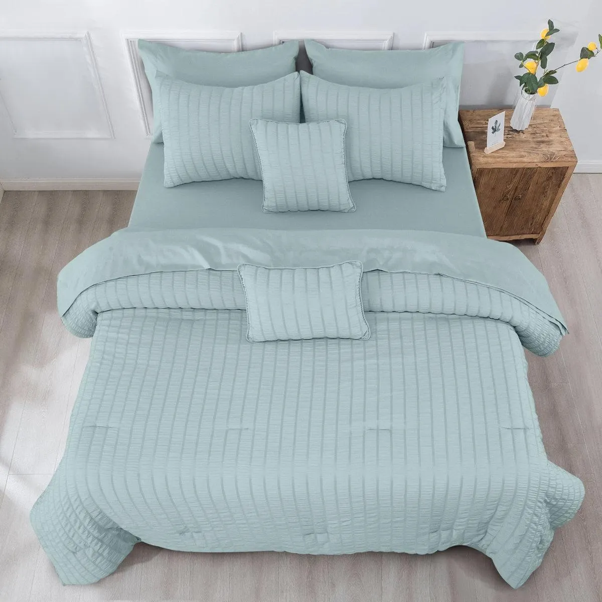 10 Pcs MF Comforter Set Microfiber Comforter Set