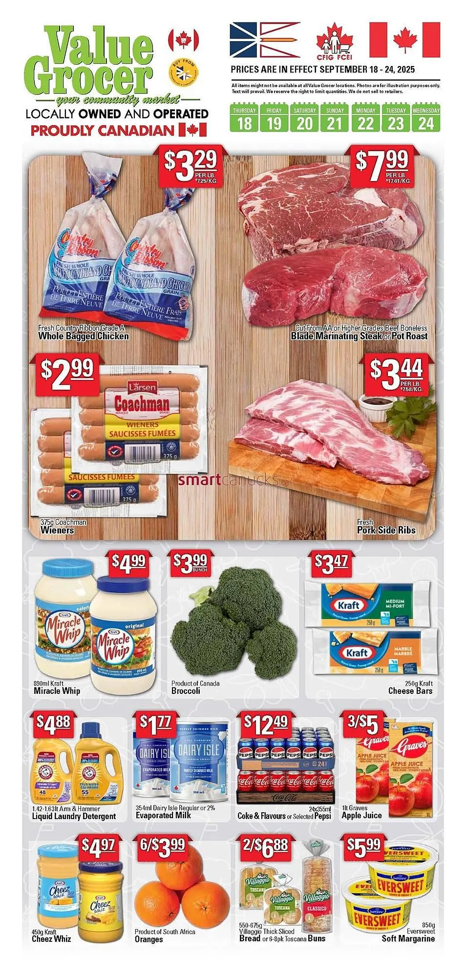 Value Grocer flyer from September 14 to September 27 2025 - flyer page 1