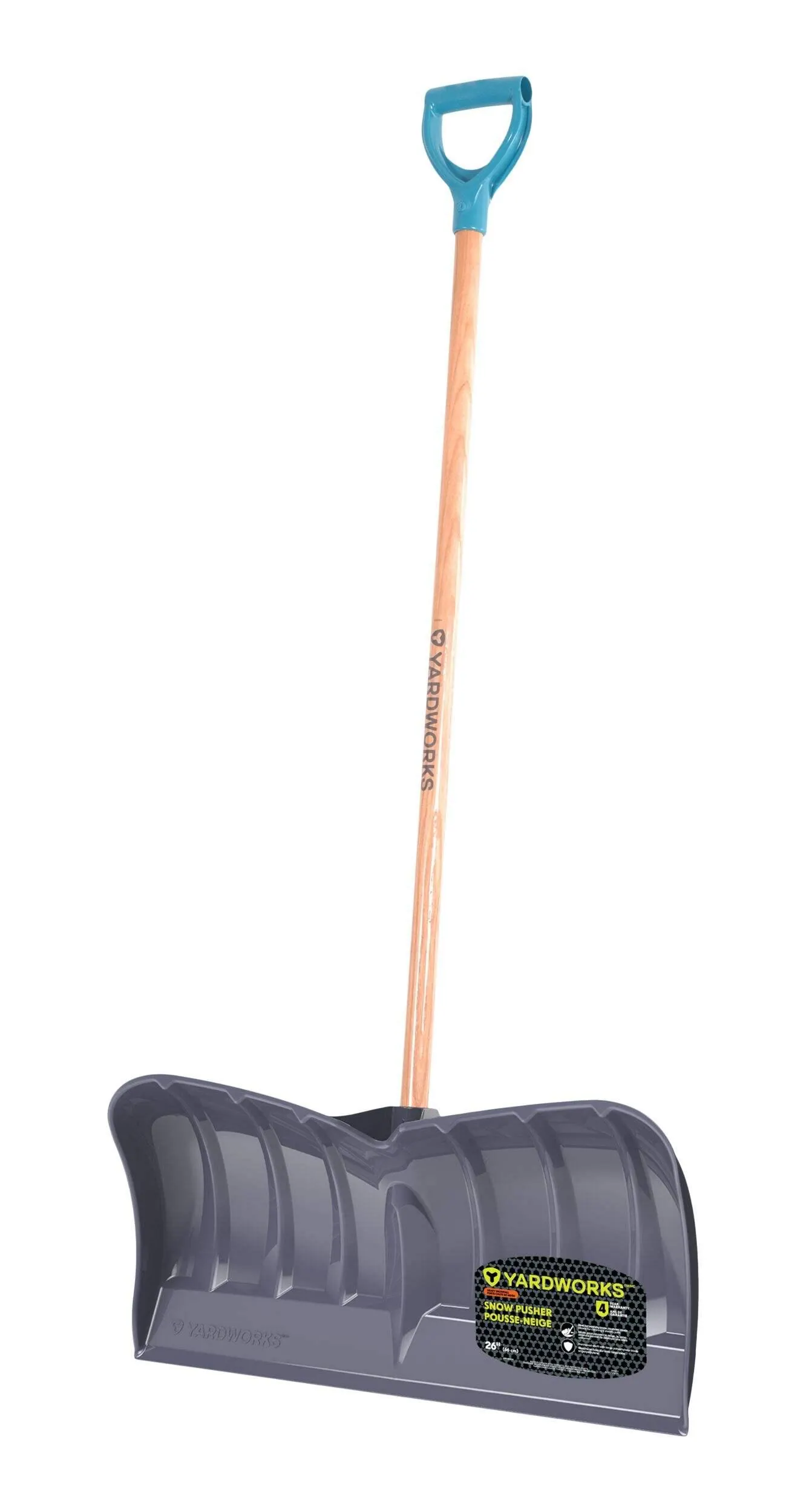 Yardworks XL Snow Shovel & Pusher, 26-in