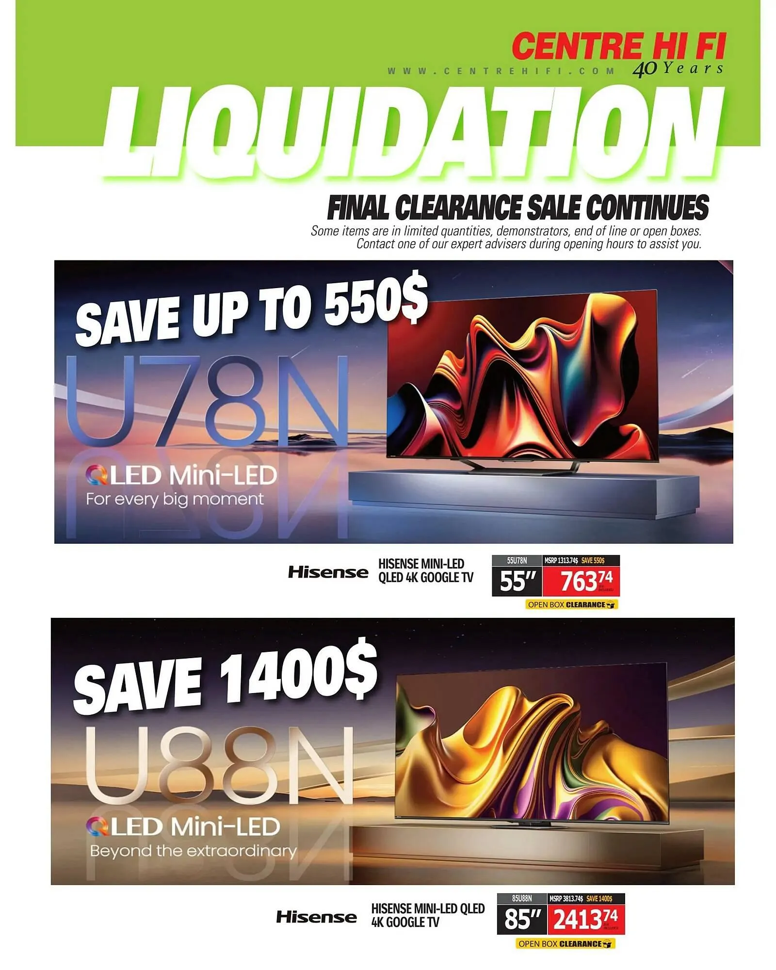 Centre Hi-Fi flyer from September 26 to October 2 2025 - flyer page 72